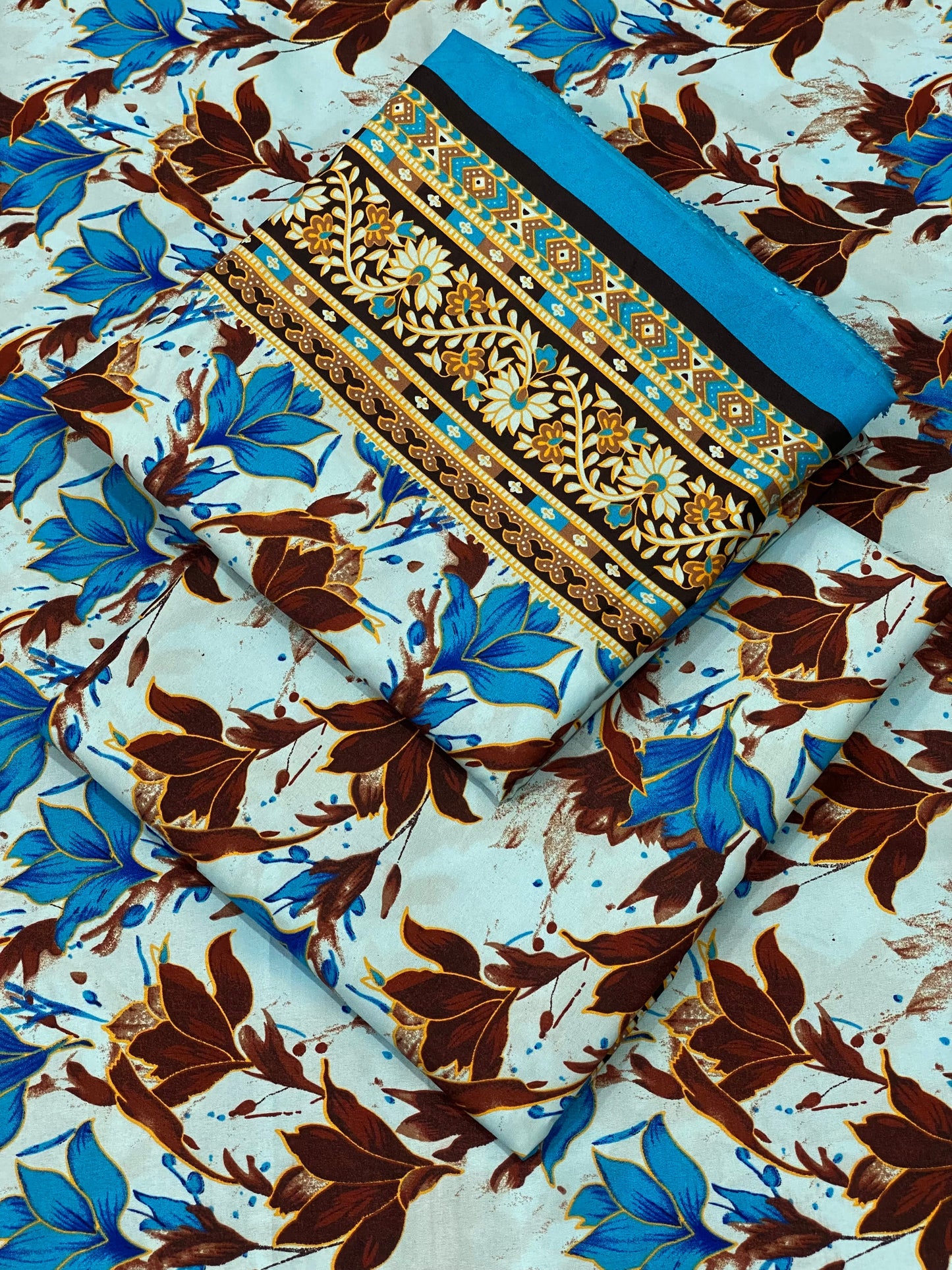 FLORAL PRINTED 2PC D-104