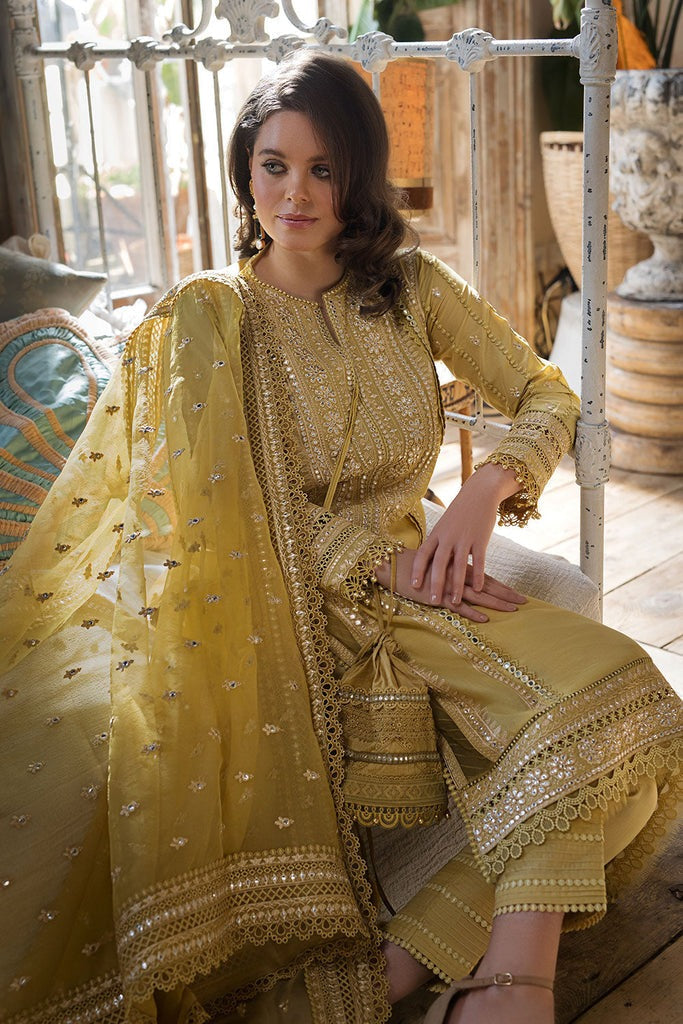 SOBIA NAZIR MUSTARD 3PC LUXURY LAWN SN-62