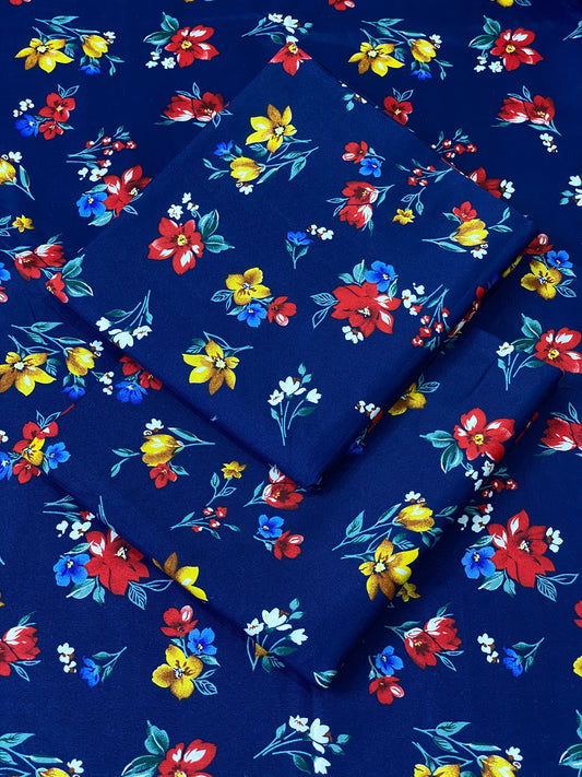 FLORAL PRINTED 2PC D-132