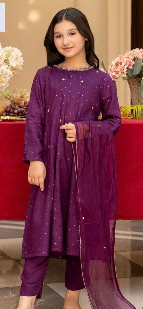 Maria.B Kids Lawn D-11 | 3Pcs Embroidered Summer Collection 2025