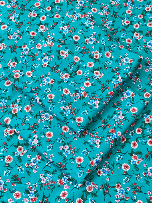 FLORAL PRINTED 2PC D-131